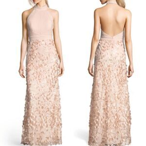 NWT Adrianna Papell Blush Petal Tulle Formal Dress $279 12